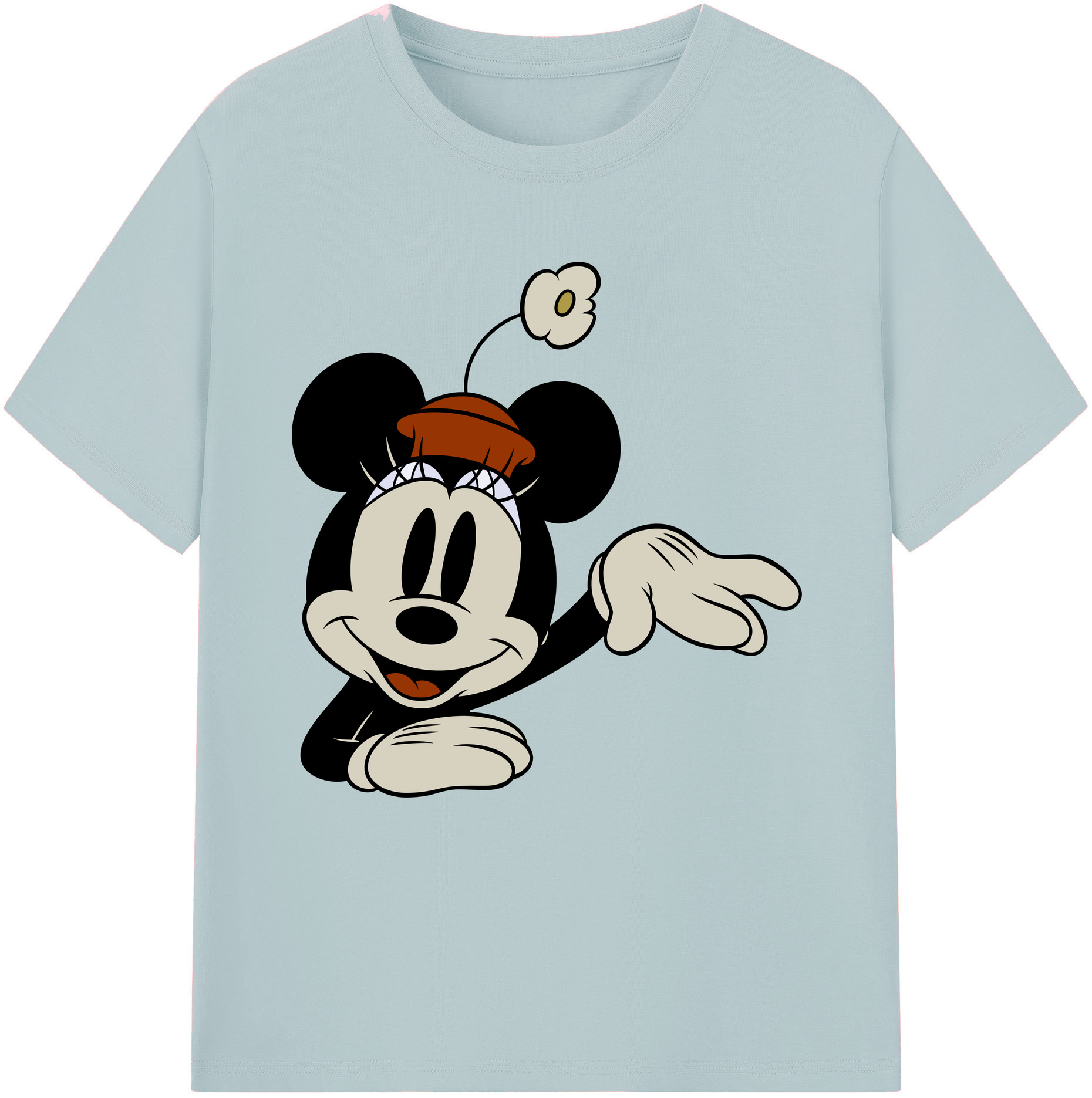 （画像用） ミッキーマウス Mickey Mouse 綿100％半袖Tシャツ（フロントプリント）